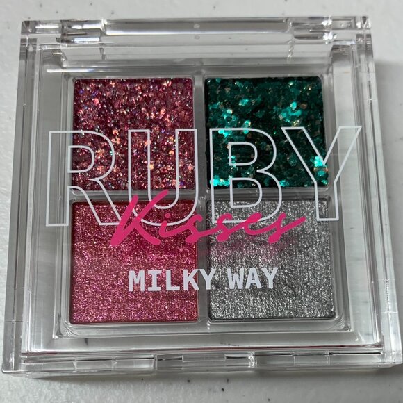 Ruby Kiss Glitter Gem Eye Shadow Palette #GGP04 Milkway Eyeshadow Palette - Picture 9 of 9